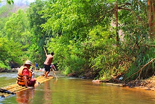 Bamboo rafting Chiang Mai